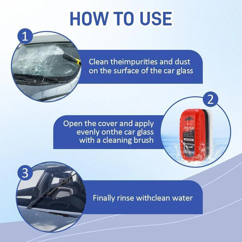 Car Glass Polishing Compound Windshield Cleaner Glass Oil Film Remover