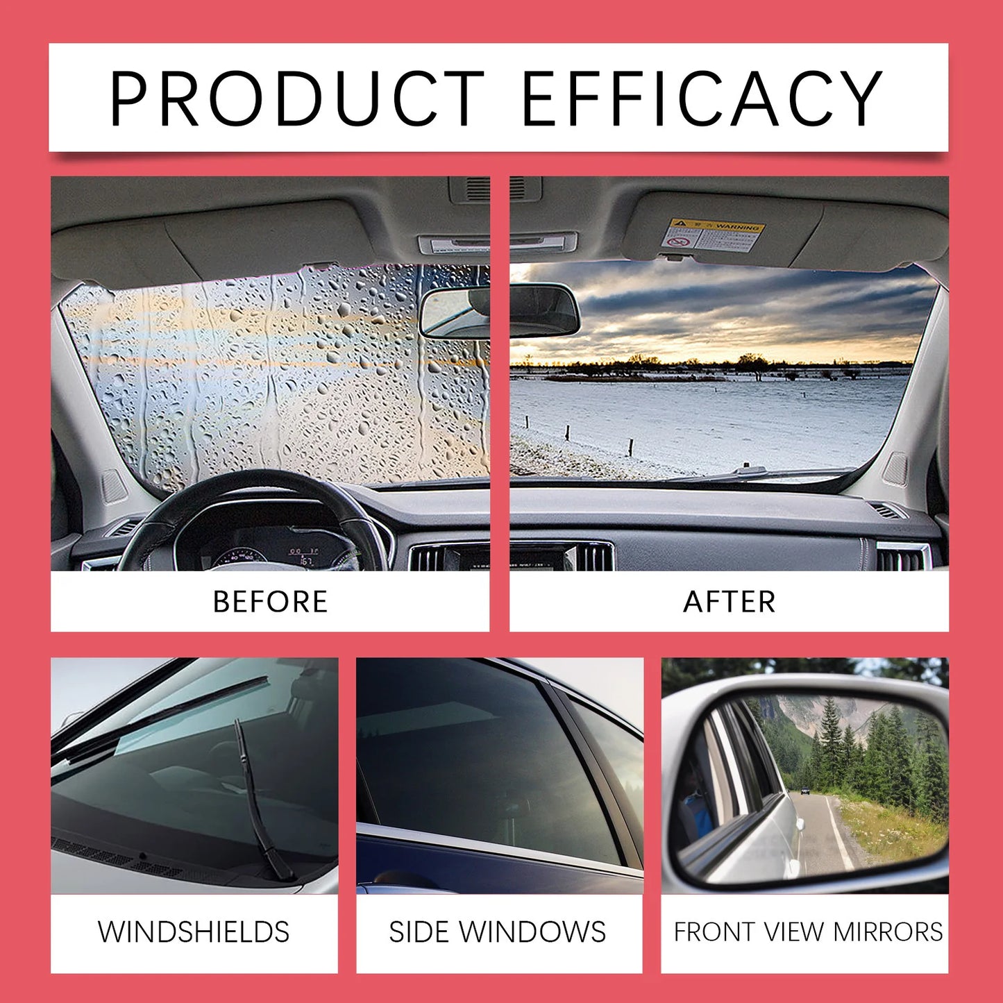 Car Glass Polishing Compound Windshield Cleaner Glass Oil Film Remover
