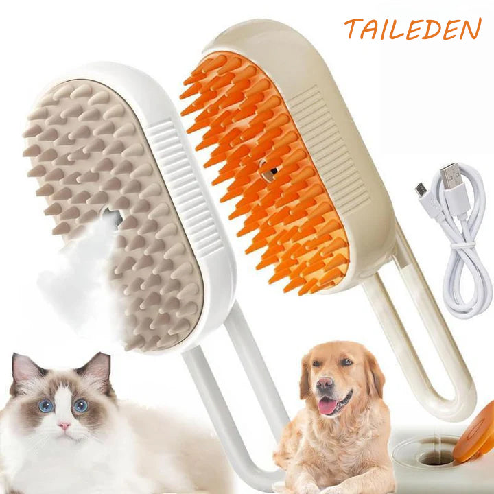 TAILEDEN 3 in 1 Steam Brush, Comb and Pet Hair Remover