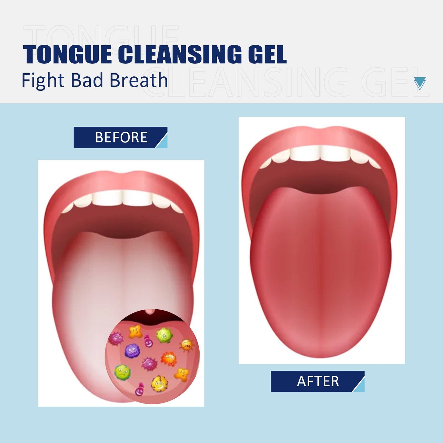 Tongue cleaning gel with brush🔥Discounts you won't believe🔥