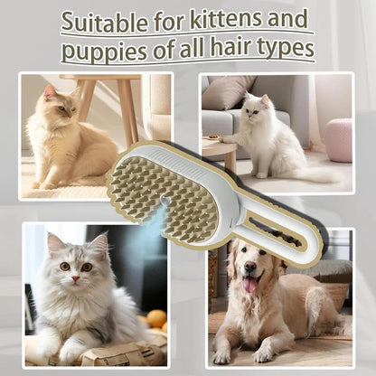 TAILEDEN 3 in 1 Steam Brush, Comb and Pet Hair Remover